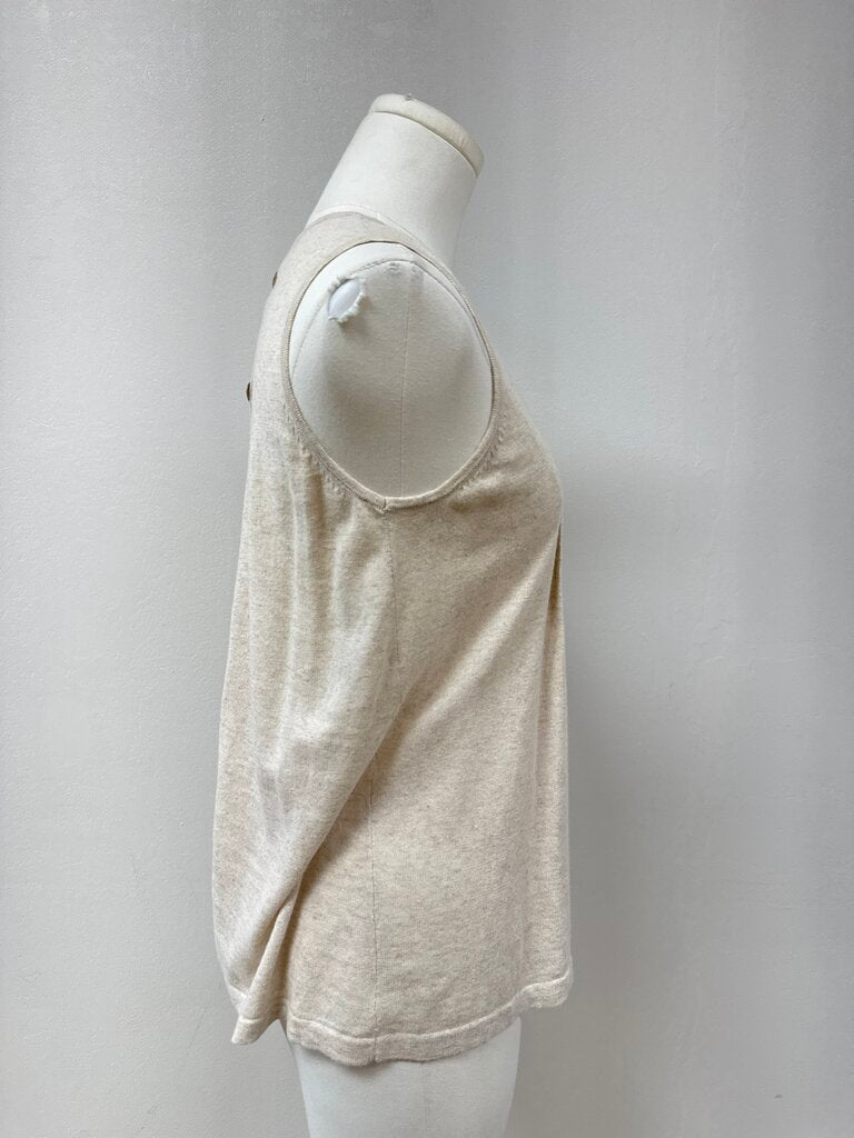 525 America Oatmeal Pleated Tank