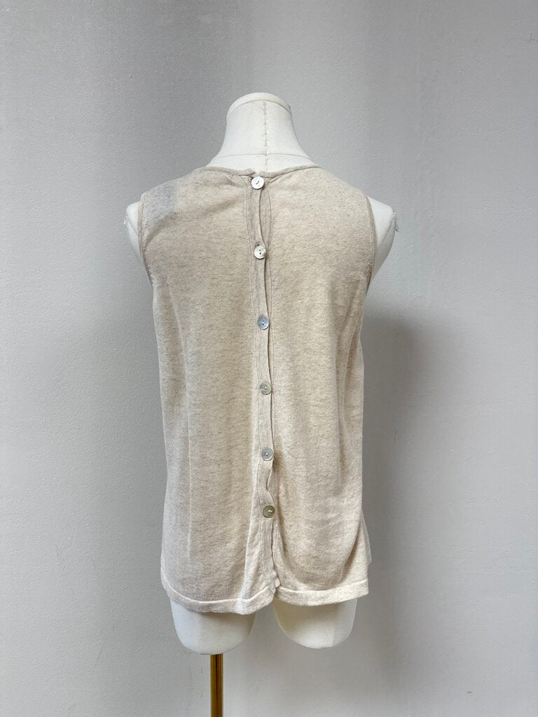525 America Oatmeal Pleated Tank