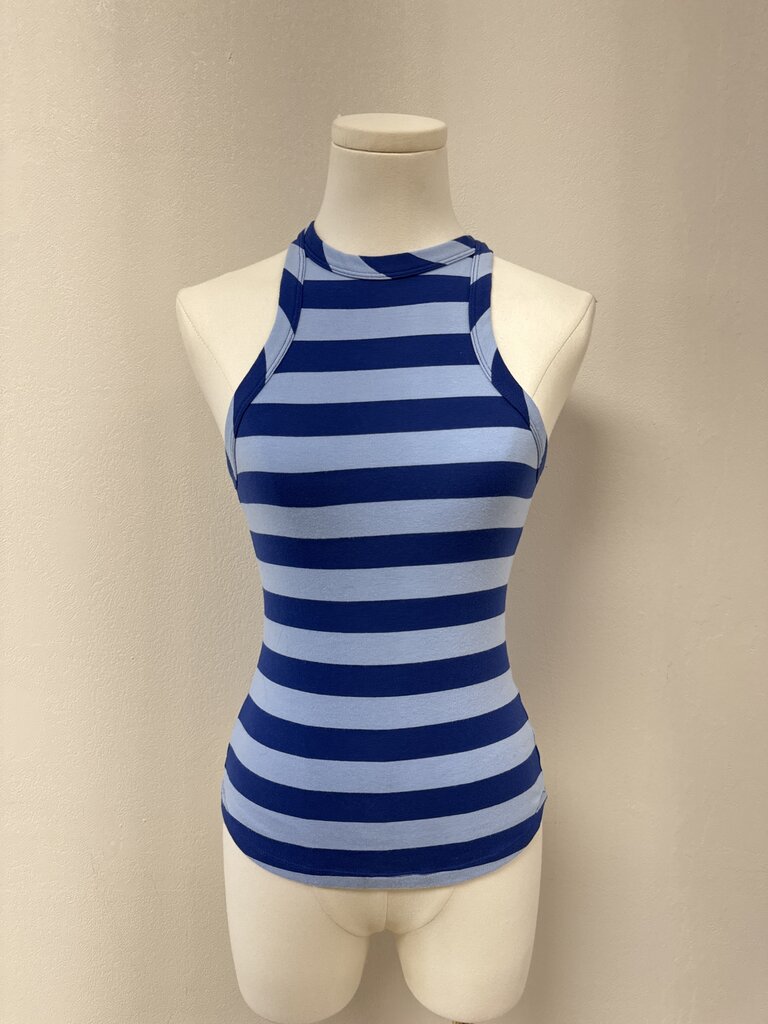 Maeve Blue Striped Tank