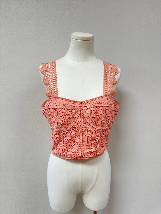 Farm Rio Rose Lace Bralette NWT