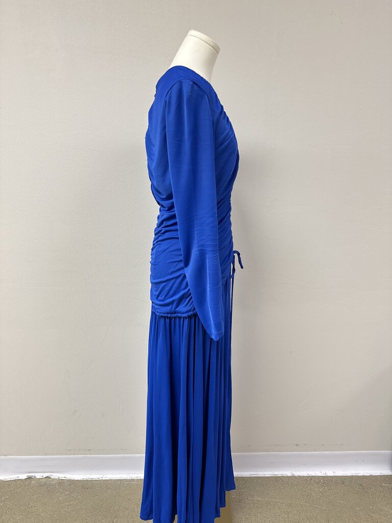 Farm Rio Cobalt Ruched Maxi Dress NWT