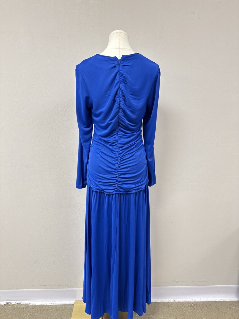 Farm Rio Cobalt Ruched Maxi Dress NWT