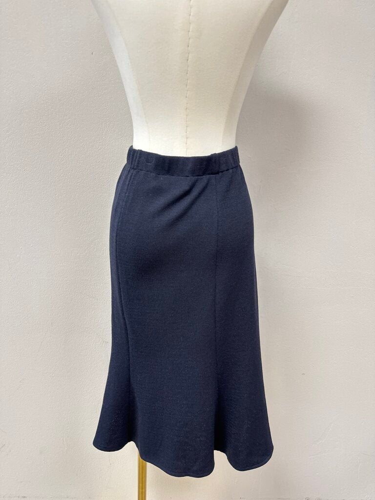 St John Black Knit Skirt