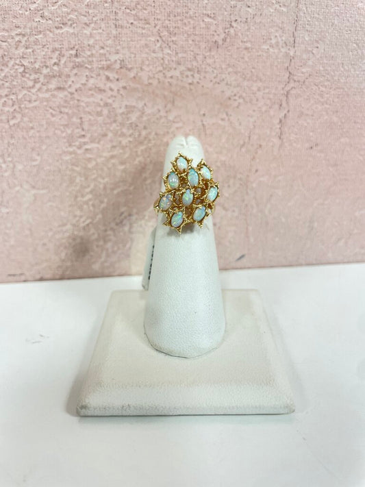 14k Opal Vintage Cocktail Ring