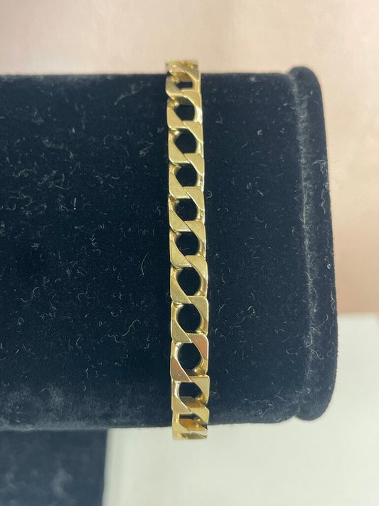 14kYellow Gold Curb Link Bracelet