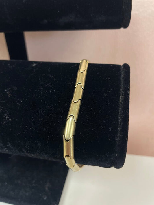 14k Yellow Gold High Polish Link Bracelet
