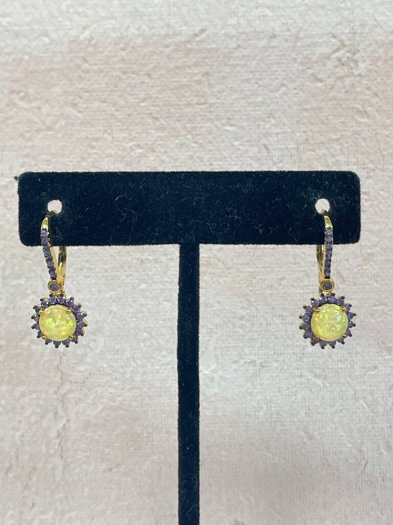 Opal Made Necklace and Earring Set