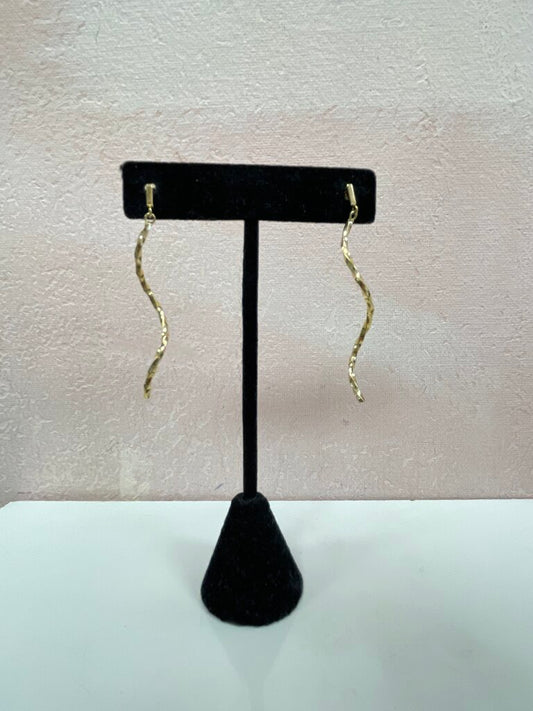 Ross Simons Gold Twist Drop Earring