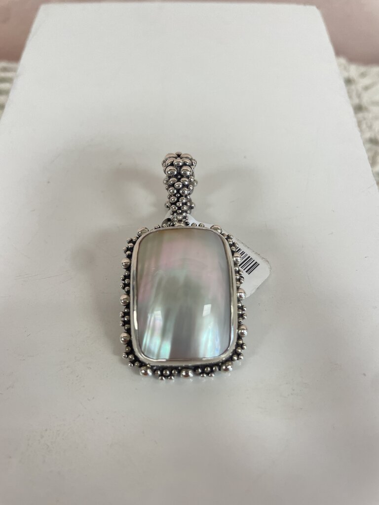 Stephen Dweck Silver and Shell Cabochon Slider