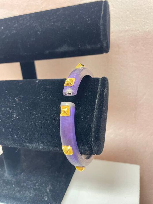 Alexis Bittar Purple Studded Bangle