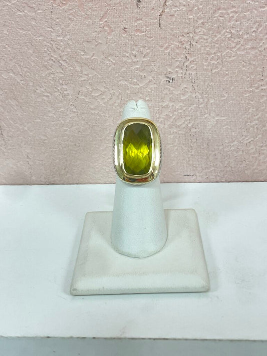 David Yurman Two Tone Citrine Albion Vintage Ring