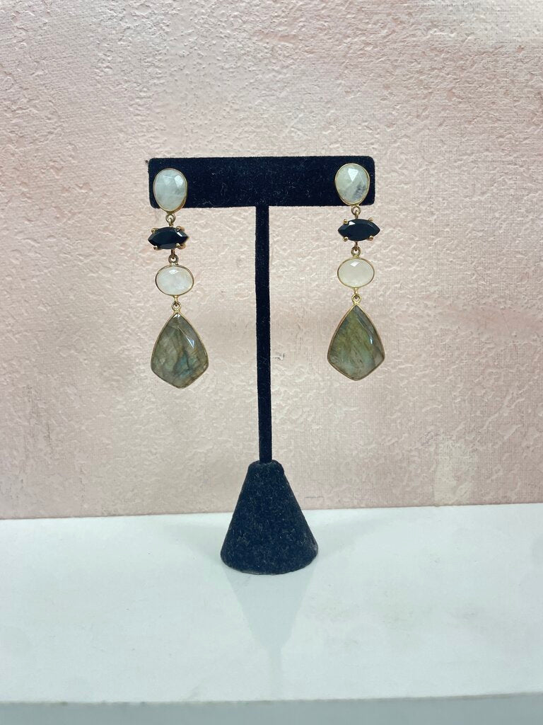Gemstone Drop Earring