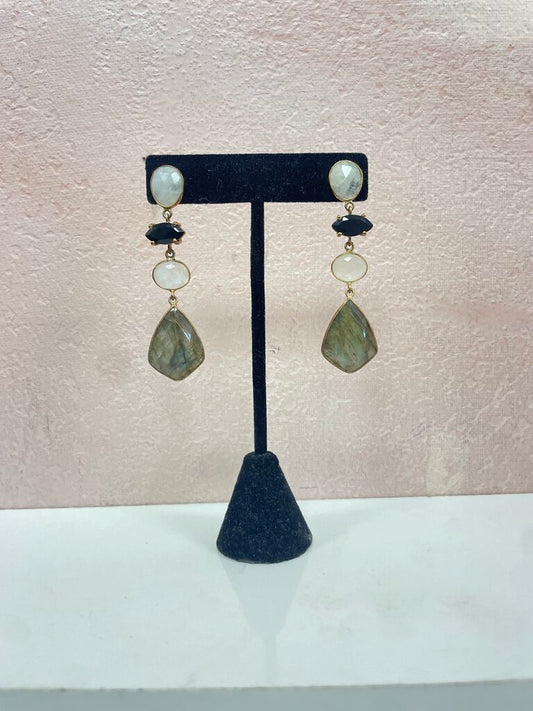 Gemstone Drop Earring