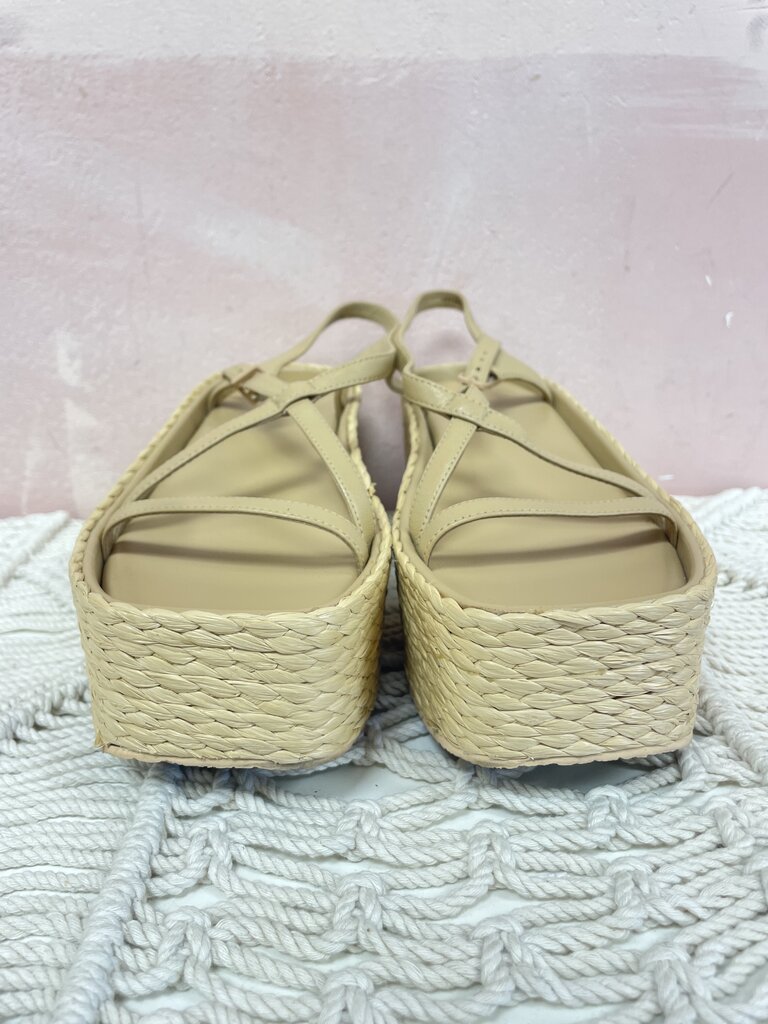 Vince Beige Espadrille Platform