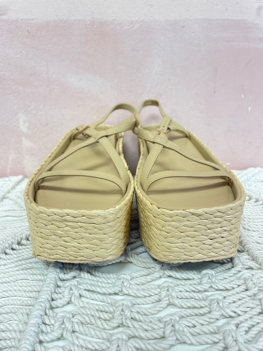 Vince Beige Espadrille Platform