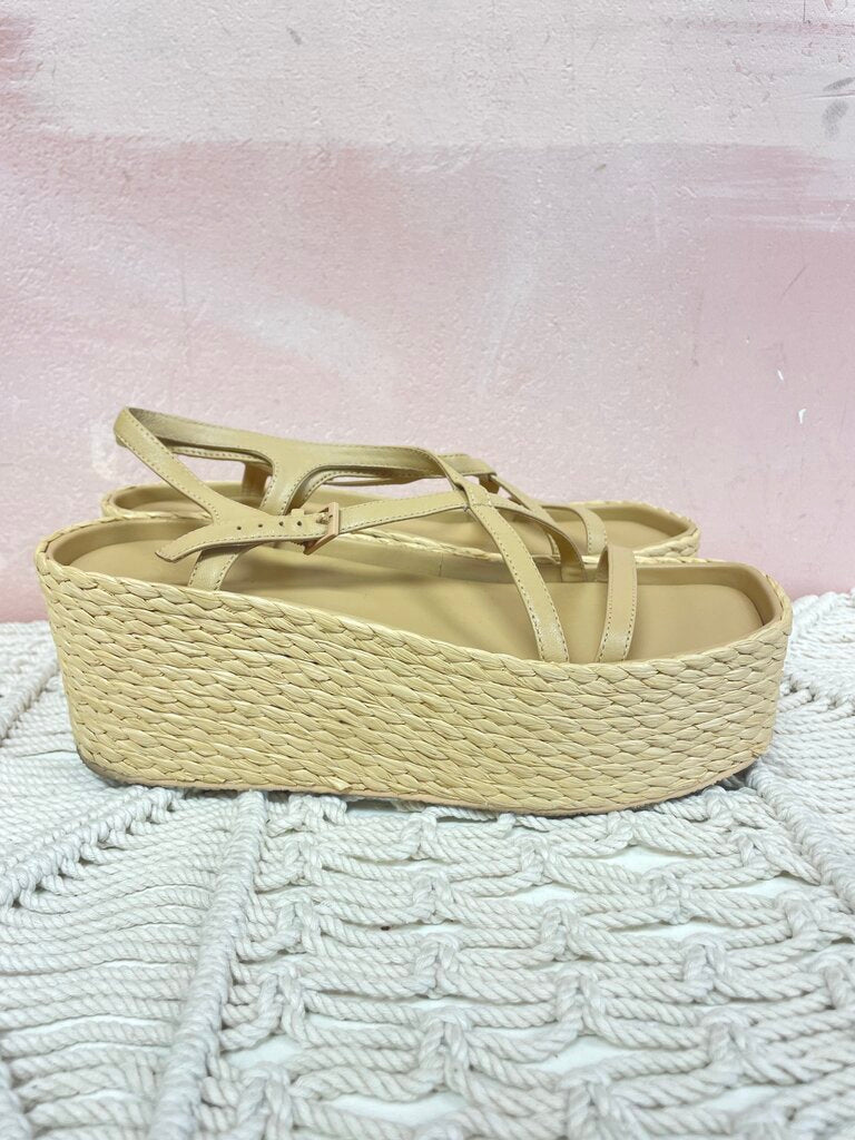 Vince Beige Espadrille Platform