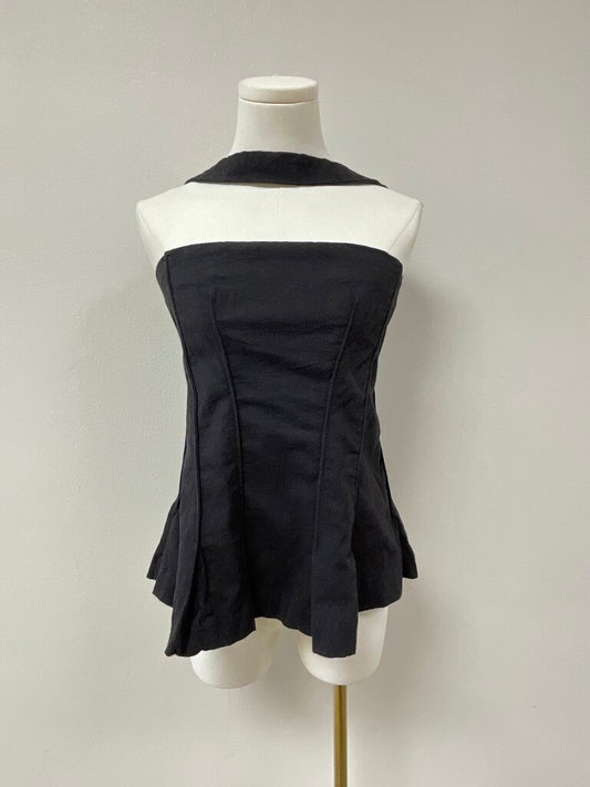 Free People Black Halter Top NWT