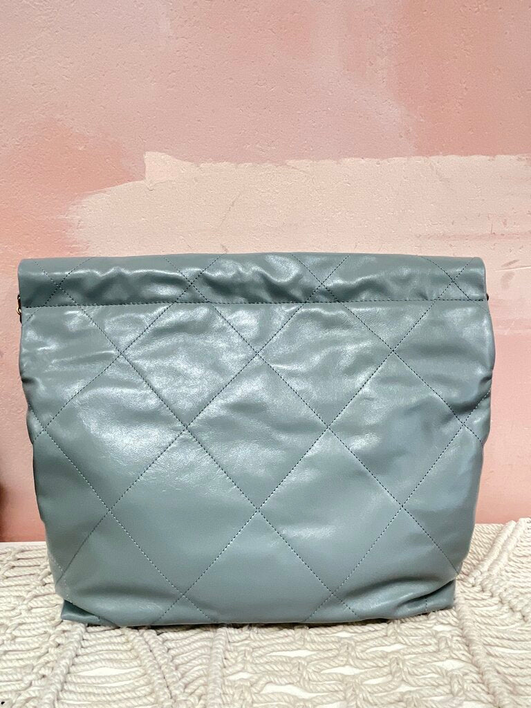 Chanel Sea Foam Quilted Calfskin Hobo '25 (Orig $5500)