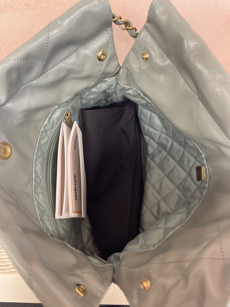 Chanel Sea Foam Quilted Calfskin Hobo '25 (Orig $5500)
