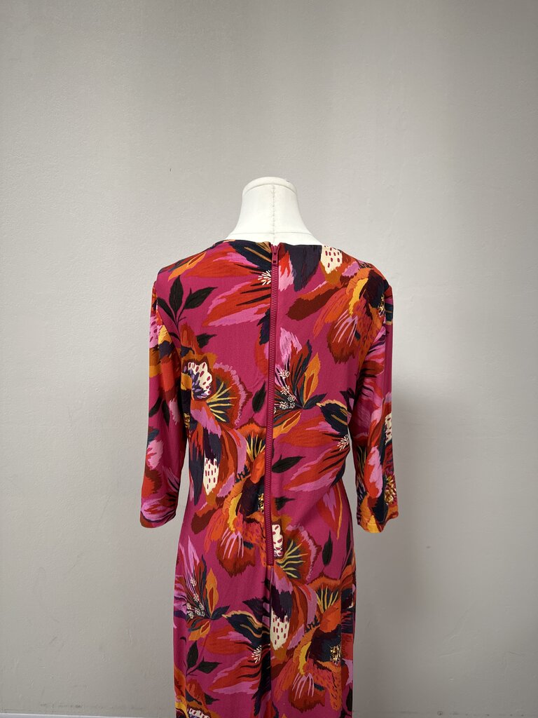 Farm Rio Fuchsia Floral Long Dress
