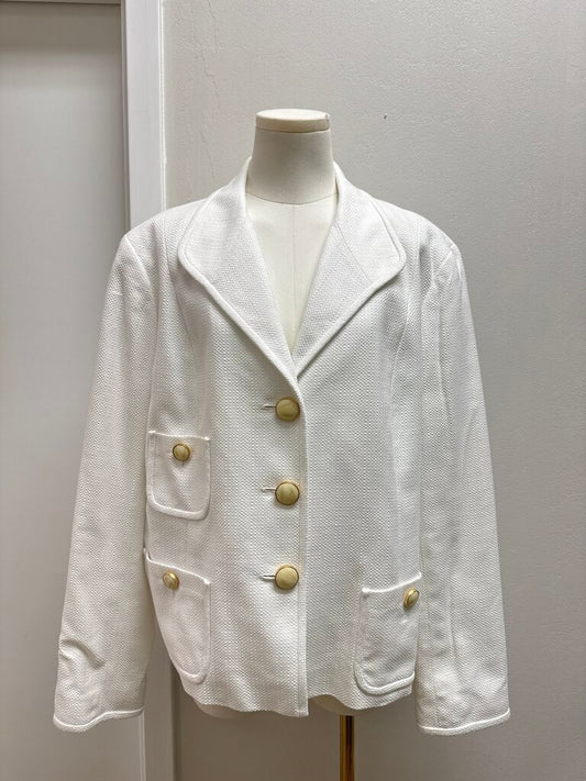 Lafayette 148 White Blazer NWT