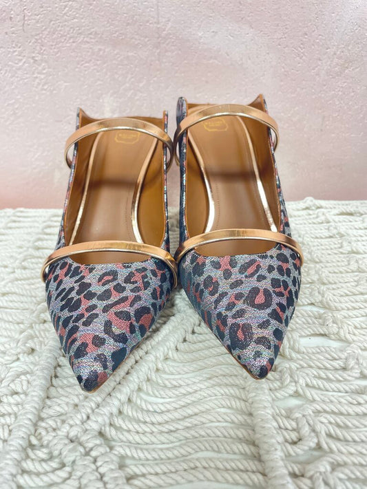 Malone Souliers Leopard Metallic Mule