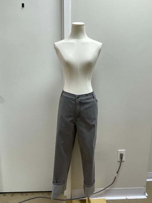 Lafayette 148 Grey Straight Leg Jean