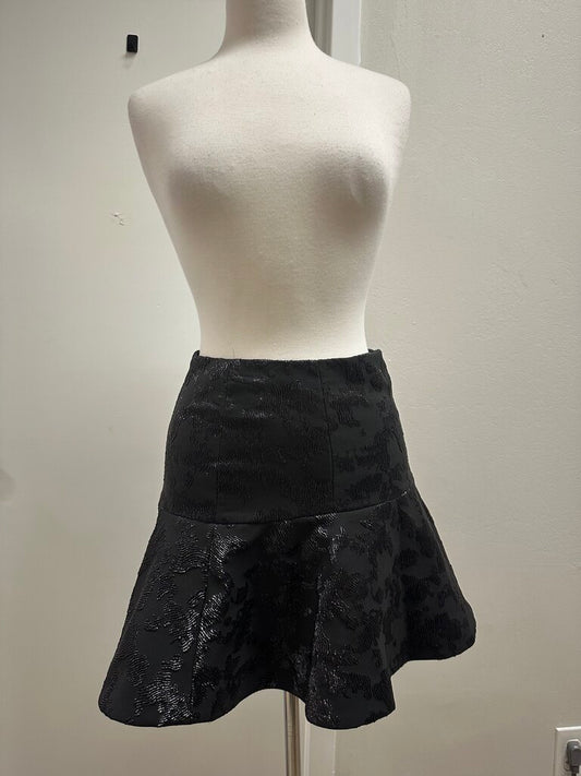 & Other Stories Black Sequin Skater Skirt NWT