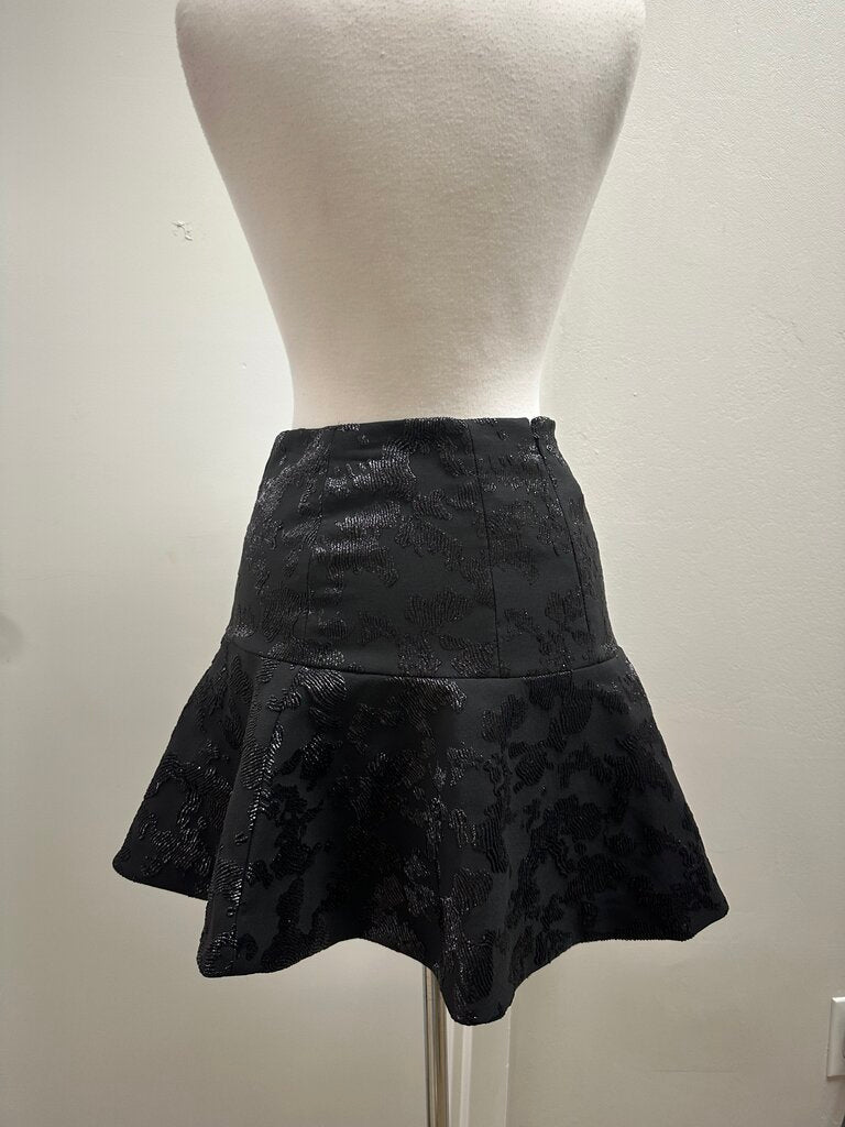 & Other Stories Black Sequin Skater Skirt NWT