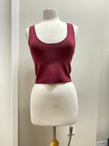 A.L.C. Maroon Cropped Top