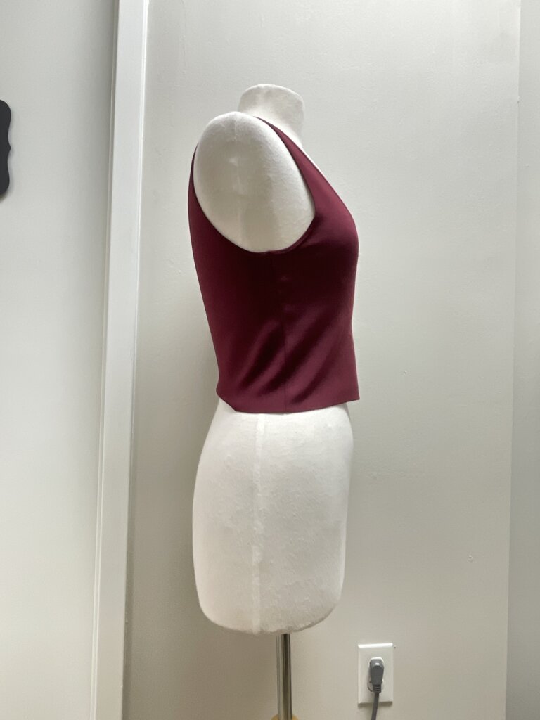 A.L.C. Maroon Cropped Top