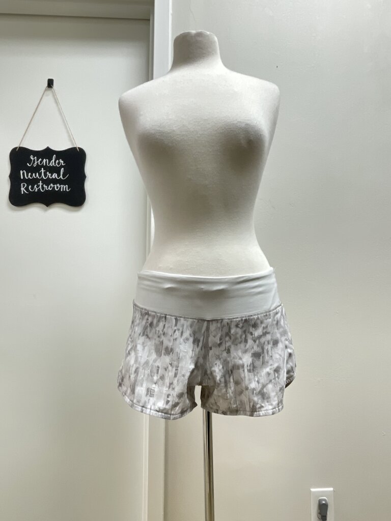 Lululemon White Snake Print Shorts
