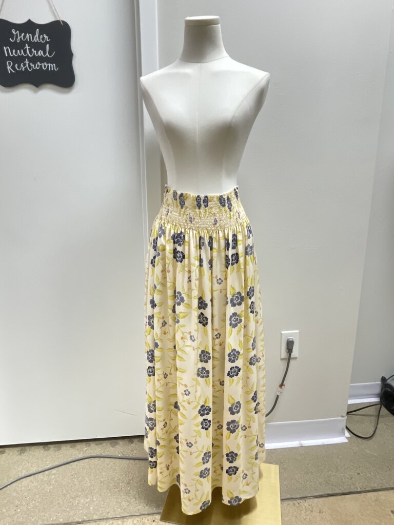Natalie Martin Yellow Floral Maxi Skirt