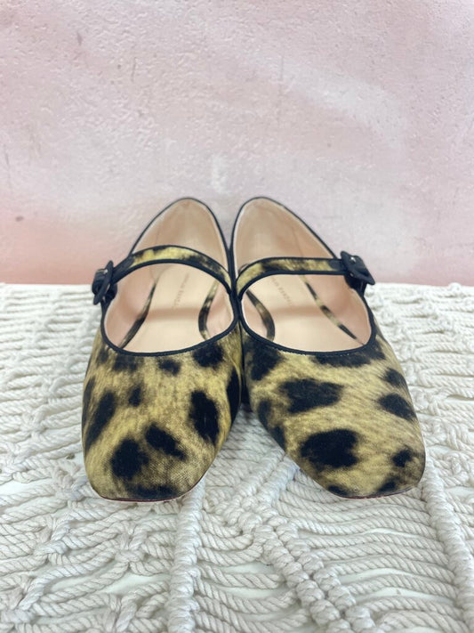 Loeffler Randal Animal Print Velvet Mary Jane