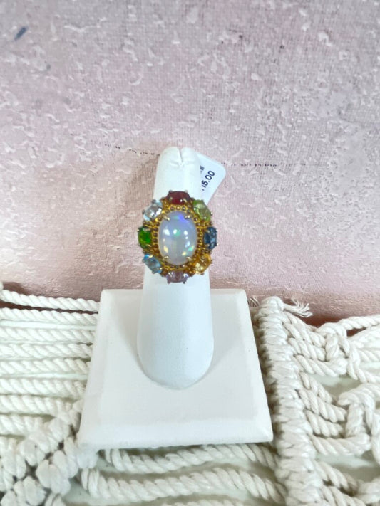 Stauer Opal Multi Stone Ring
