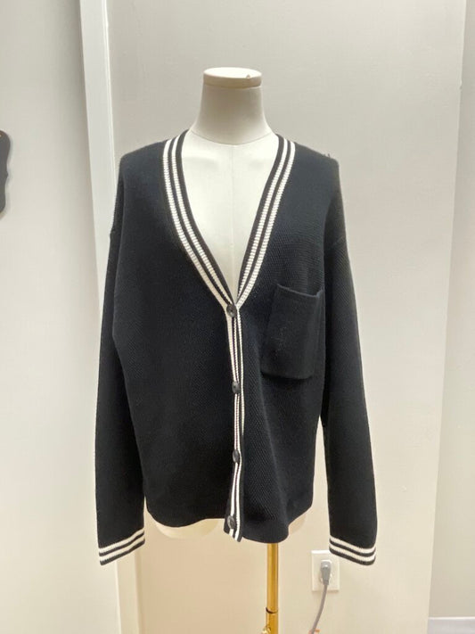 Alo Black and White Cardigan