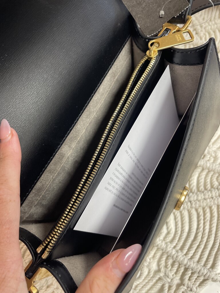 Ateliers Auguste Black Leather Shoulder Bag