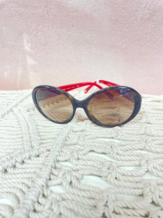 Tiffany & Co Red Oversized Sunglasses