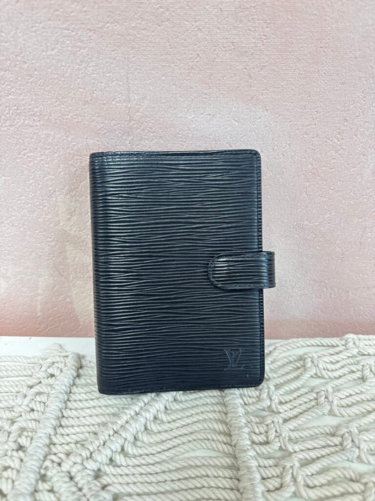 Louis Vuitton Black Epi Small Agenda '03