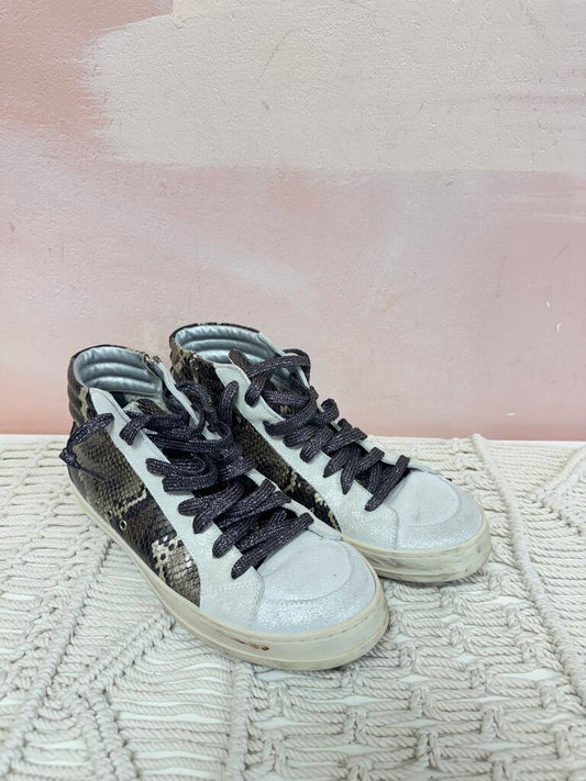 P448 Snake Print High Top Sneaker