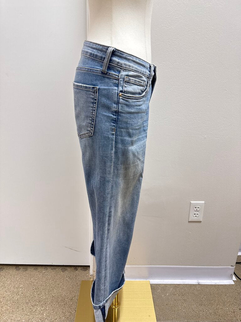 Kut Wide Leg Cuffed Jean