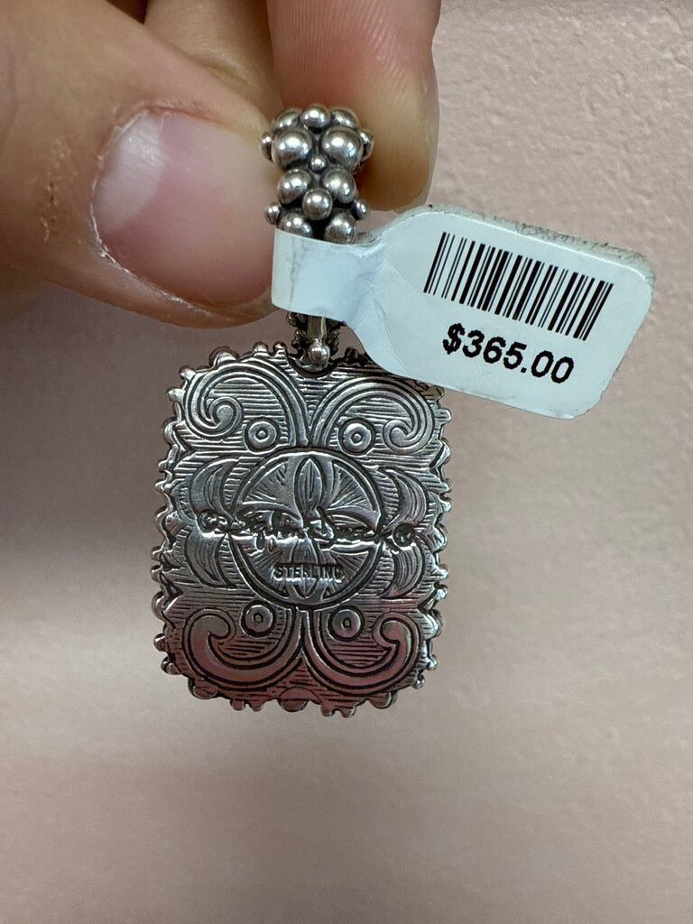 Stephen Dweck Silver and Shell Cabochon Slider