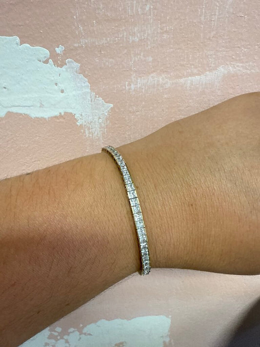 14k and CZ Tennis Bracelet