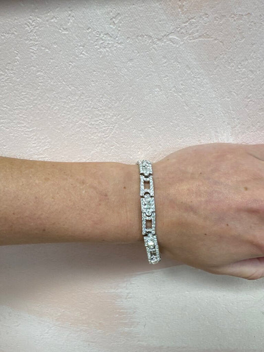 Costume Crystal Link Bracelet
