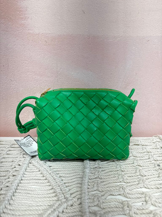 Bottega Parakeet Intrecciato Mini Loop Shoudler Bag