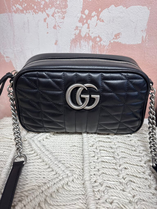 Gucci Matelasse Aria Quilted GG Camera Bag (Originally $1900)
