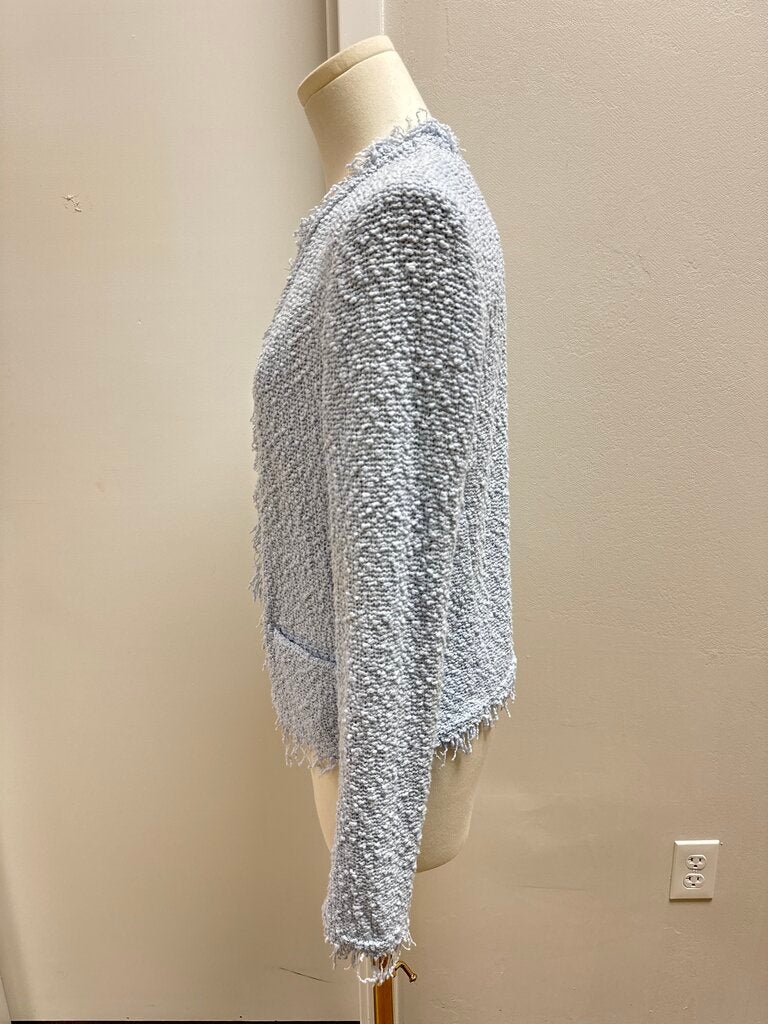 IRO Light Blue Fringe Cardigan