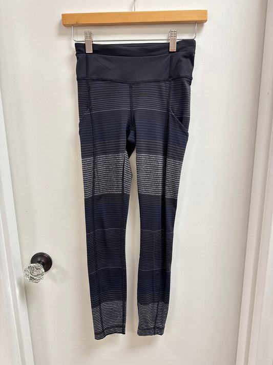 Lululemon Black Striped Legging