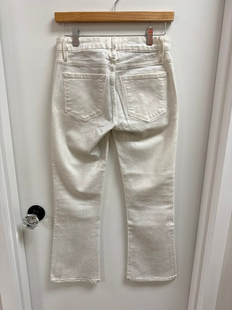 Frame White Metallic Jean