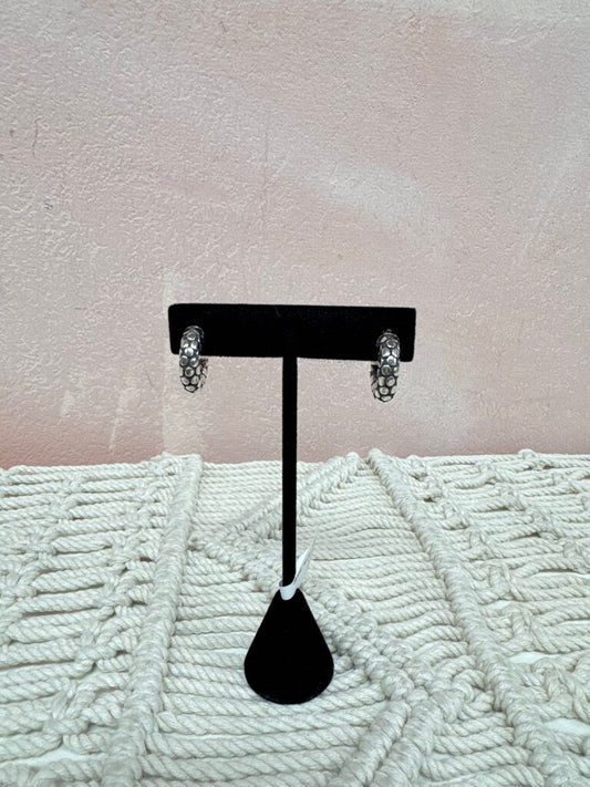 John Hardy Silver Kali Dot Hoop